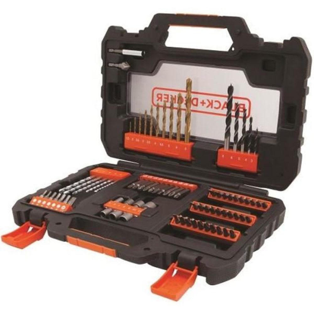 Black et Decker Coffret vissage perçage black+decker a7231 – 25 mm 50 mm