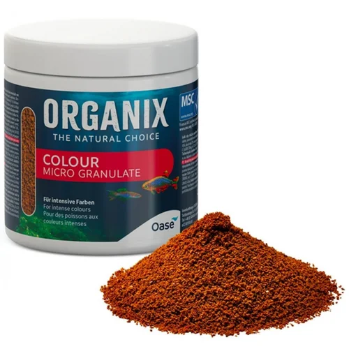 Une idée pour vos extérieurs：Nourriture petits poissons colorés, granulés organique, OASE AQUARIUM Organix Micro Colour - 250ml