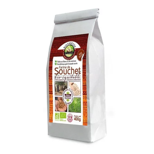 Pour compléter votre espace extérieur：Farine de souchet moulu bio en sachet de 400 g
