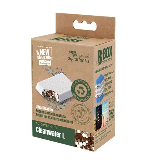Idéal pour le jardin：Masse filtrante pour aquarium coloris blanc Aquatlantis B-Box cleanwater - Taille L