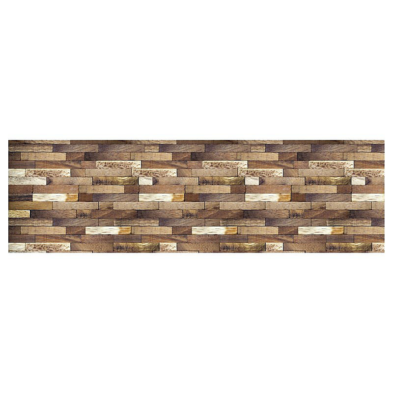 Brise vue trompe l'oeil BOIS marron – H.1.5 x L.5 m, 100% occultant, Made in France par Scenolia + kit de fixation offert