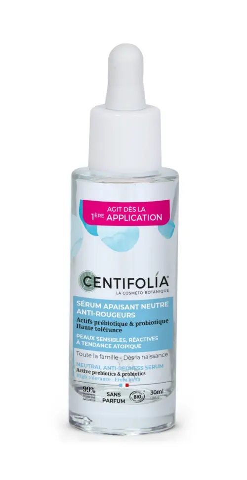Les indispensables du jardin:Sérum apaisant anti-rougeurs neutre bio Centifolia - 30 ml