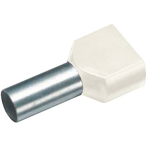 Embout double d'extrémité de câble 2 x 10 mm² x 14 mm – lot de 100