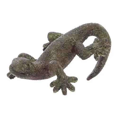 Extérieur déco：Accroche-pot salamandre en résine verte - 7,2 x 4 x 10 cm
