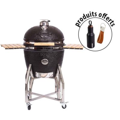 Barbecue grill Kamado en céramique haut de gamme (porte clés et gourde offerts) (XL - 56 cm)