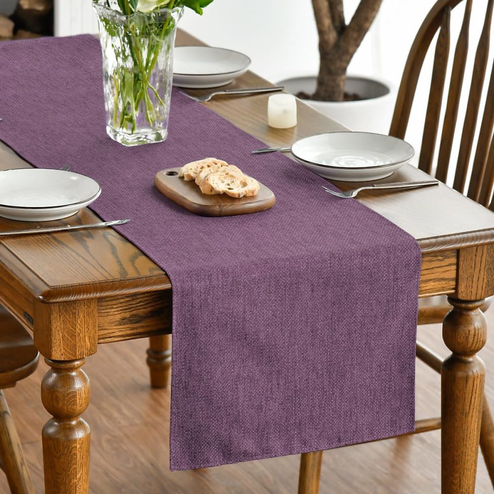 Chemin de Table Polyester Lilas 40 × 180 cm