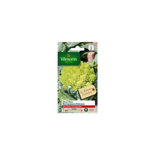 Sélection utile：Graines de Chou-fleur Romanesco précoce Vilmorin Légumes d’autrefois - graines à semer