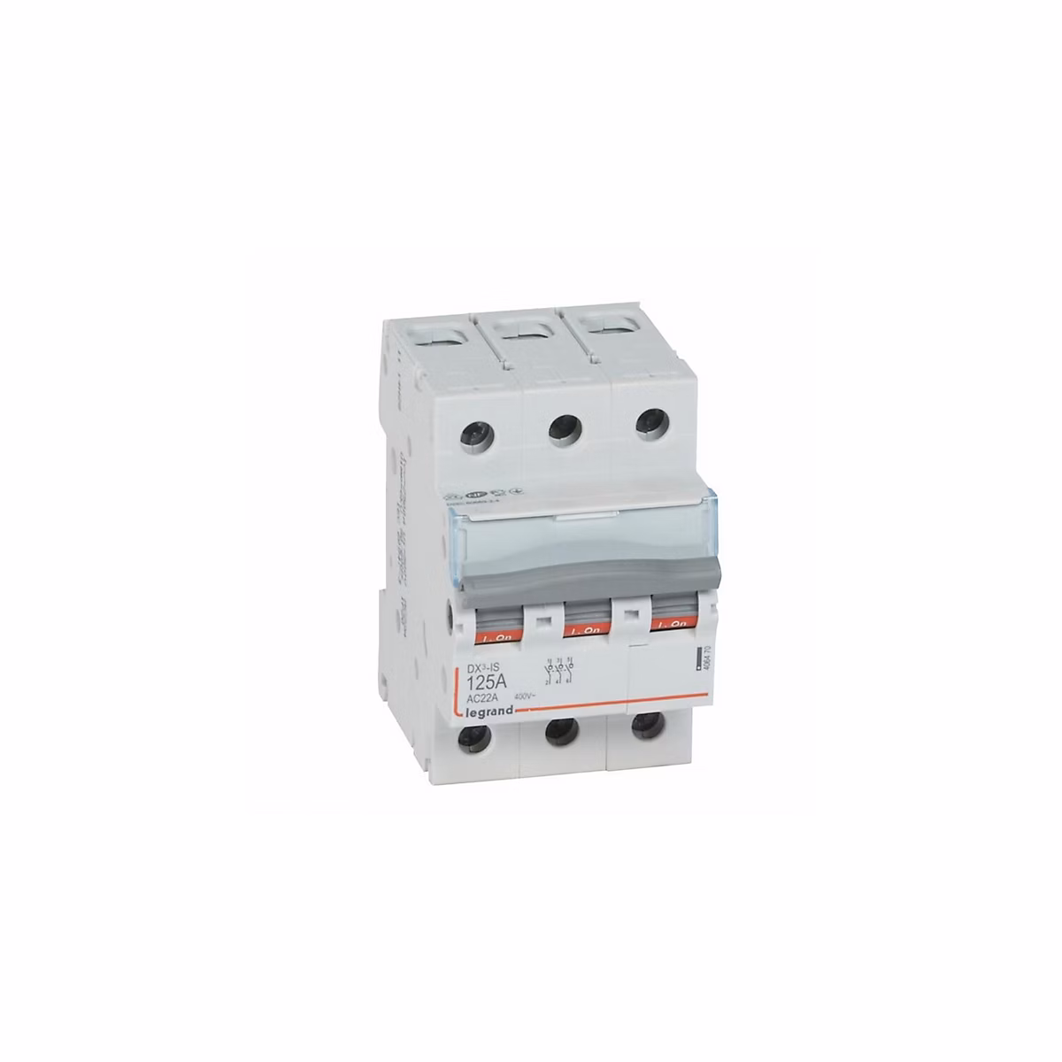 406470 Interrupteur Sectionneur Triphasé 3p 400v – 125a, 3 Modules, Bornes à Vis Legrand Dx3-is