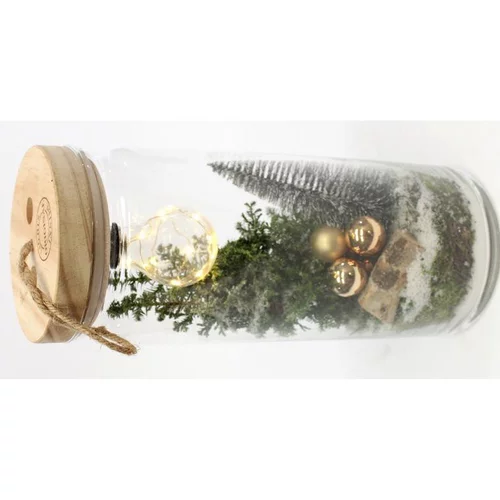 Espace vert sélection:Terrarium de noël lumineux déco elwoodii - La composition