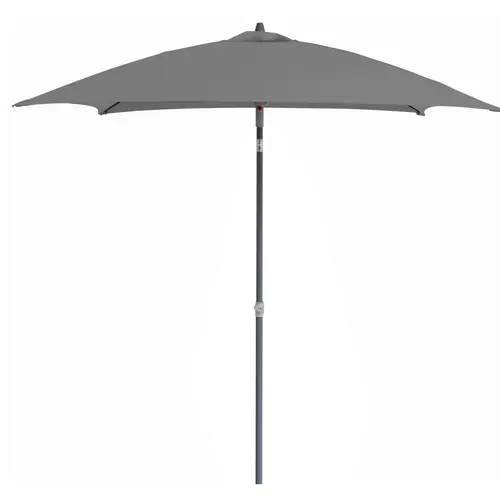 Choix pratique：Parasol droit carré en aluminium mat - 200 x 200 cm