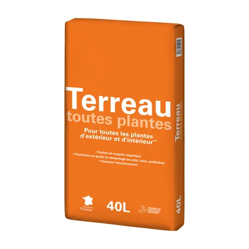 Malin jardin:Terreau toutes plantes 40 L