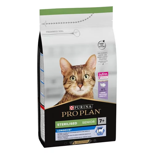 Pour valoriser vos extérieurs:Croquette pour chat mature stérilisé à la dinde Pro Plan - 1,5 kg