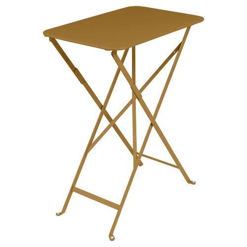 Jardin utile:Table pliante Bistro coloris pain d'épices en acier Fermob - 37 x 57 x 74 cm