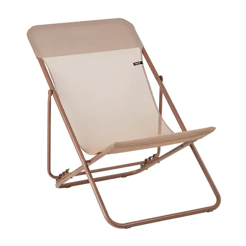 Facile au jardin：Maxi Transat Colorblock Batyline® Canyon tube Lafuma Mobilier - 62 x 83 x 94 cm