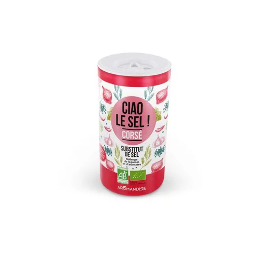 Le compagnon de vos extérieurs:Ciao le sel corsé bio en tube de 70 g