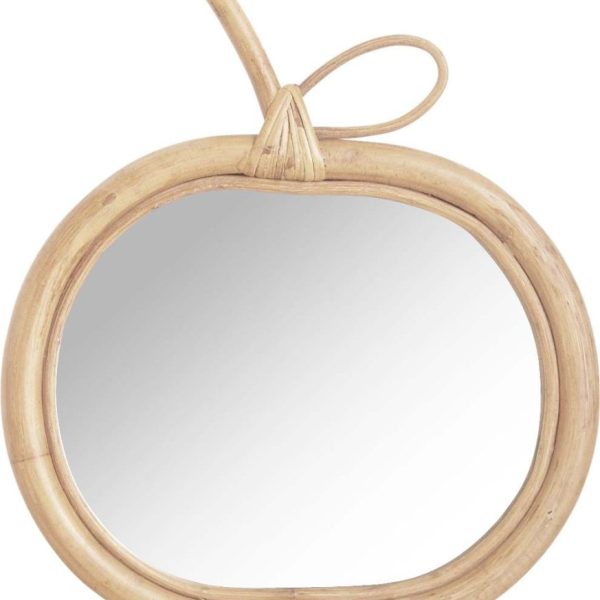 Miroir en rotin Pomme