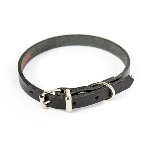 Sélection pour votre jardin:Collier en cuir noir pour chien 1,4x36 cm