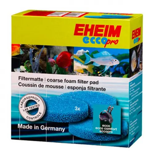 Les indispensables du jardin：Coussins de mousse pour filtre Ecco Pro, spécifique EHEIM - pack de 3