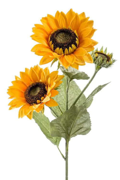 Tendance jardin:Tournesol artificiel jaune sur tige x3 - 25 x 15 x 90 cm