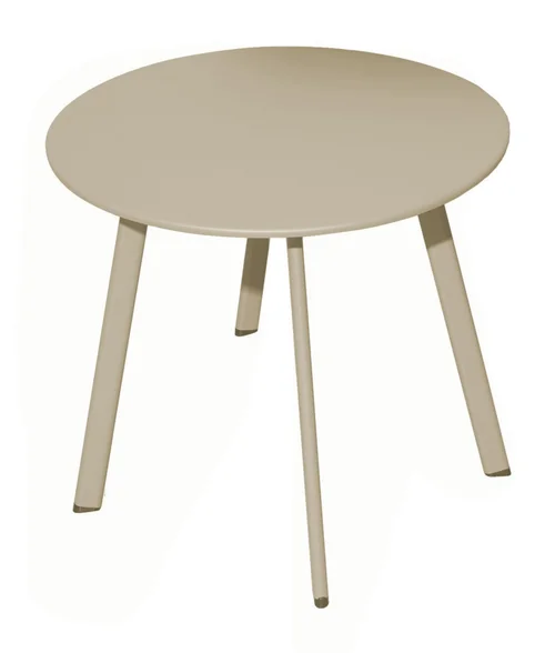 Jardin et plaisir:Table basse Massaî en acier - Ø 50 x 43 cm