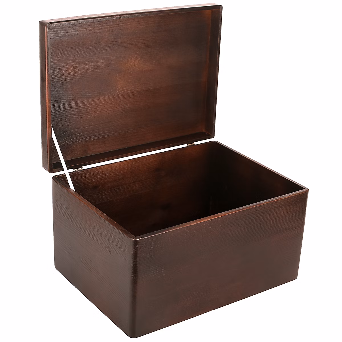 Creative Deco Boite de Rangement en Bois Marron 40 × 30 × 24 cm (+/- 1 cm) – Avec Couvercle, Boîte à Souvenirs, Boîte à Jouets