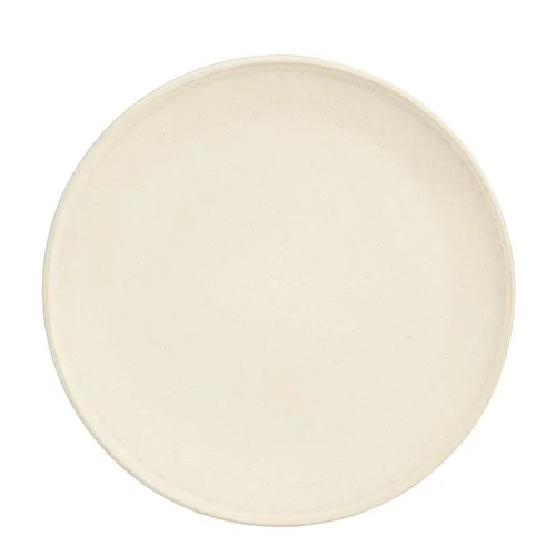 Pensé pour le jardin:Assiette en grès crème Nika - Ø 27 cm