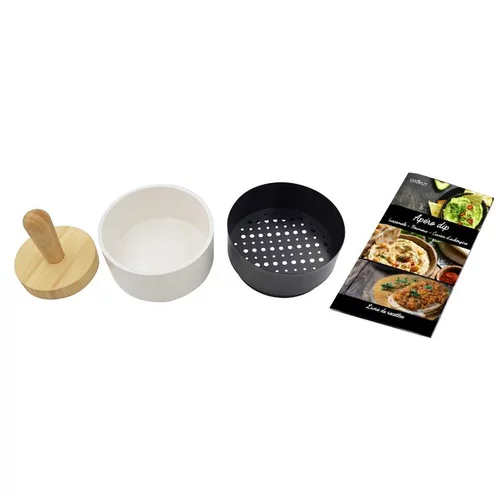 Jardin à équiper:Coffret cadeau apéro dip coloris marron en bois Cookut - 25 x 26,5 x 5,9 cm