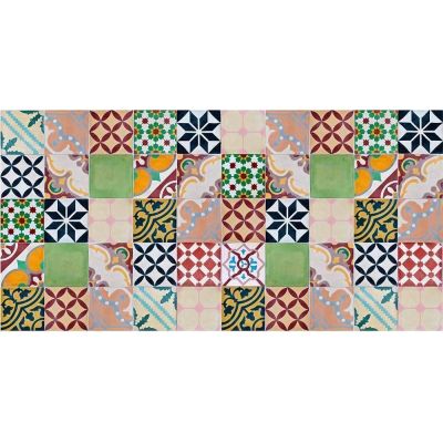 Tapis intérieur extérieur en vinyle mosaique (140 x 70 cm)