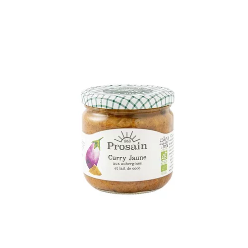 Pour un jardin agréable：Curry d’aubergines bio en bocal de 345 g