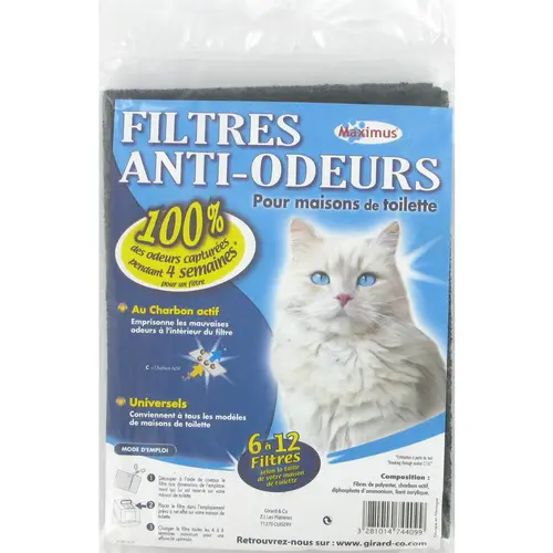 Pour vos moments au jardin：Filtres anti-odeurs universel