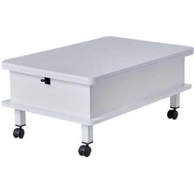 Table basse avec plateau modulable Helsinki (Blanc)