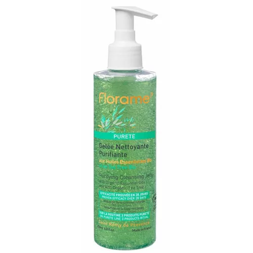 Pour mieux profiter de l’extérieur:Gelée nettoyante purifiante Florame Flacon pompe - 200 ml