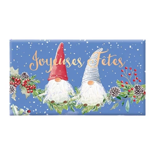 Jardin adapté:Chocolat au lait bio fin d'année « Joyeuses Fêtes » Art Grafik - 40 g