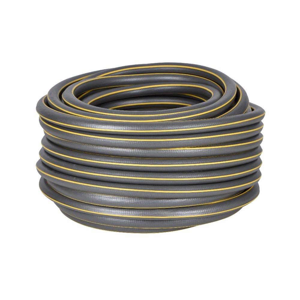 Hozelock Tuyau d'arrosage anti écrasement Ultramax usage domestique diamètre 15 mm 50 m gris jaunes | 15 mm 50 m