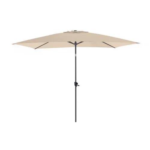 Loisirs au jardin：Parasol droit rectangulaire coloris écru - 300 x 200 cm