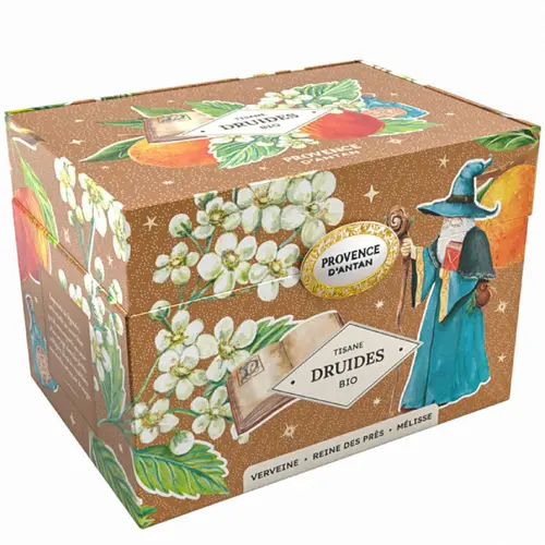 Le choix pour l’extérieur:Coffret métal de tisane des druides bio Provence d’antan - 36 g