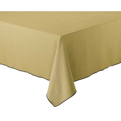 Nappe en coton recyclé Grace 140 x 250 cm (Kaki)
