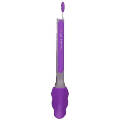 Pince de cuisine en silicone coloré (Violet)
