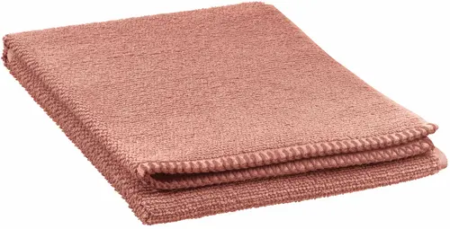 Au quotidien：Serviette de toilette en coton coloris terracotta Vivaraise Bora - 100 x 50 cm