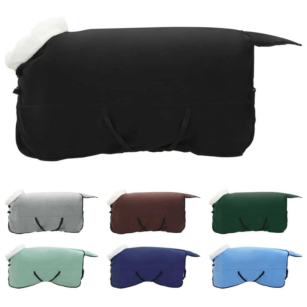 vidaXL Couverture Équine Noir 155 cm Fleece polaire – 155 cm 1,366 kg