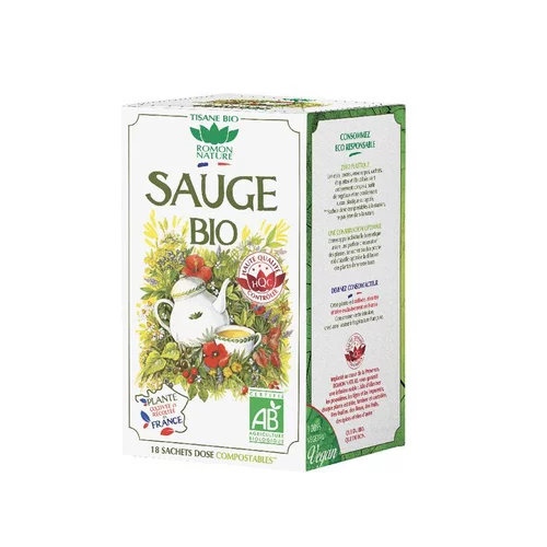 Jardin service：Tisane à la sauge bio en boite de 27 g