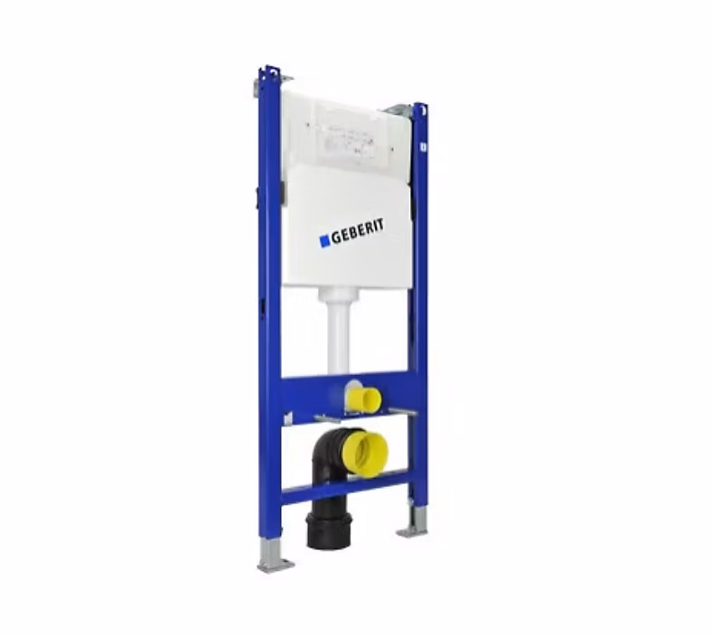 Bâti – support Geberit duofix basic 112 × 50 × 12cm (HxLxP), SPK UP100 + Delta 25 blanc + set isolation acoustique