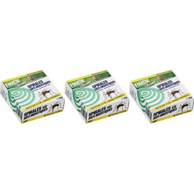 Spirales antimoustiques insecticides et répulsives (Lot de 3 boites de 12 spirales)