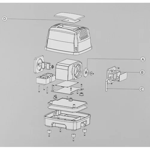 Sélection utile：Kit d'entretien spécifique pour air blow 100, SUPERFISH BASSIN - service kit