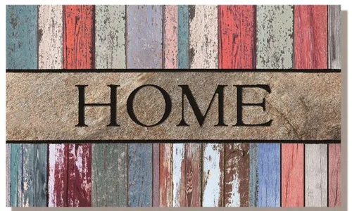 Adapté au jardin：Grattoir en caoutchouc floqué multicolore Sweetsol Home - 60 x 40 cm