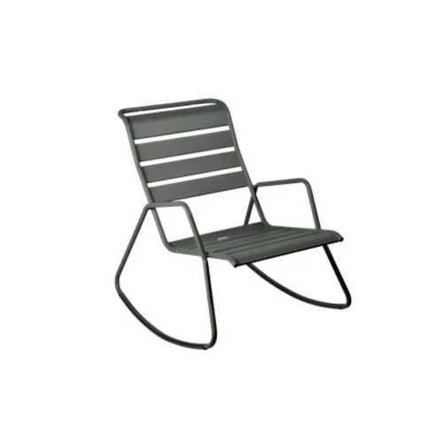 Moderne extérieur:Fauteuil rocking chair coloris bleu romarin Monceau Fermob - 72 cm
