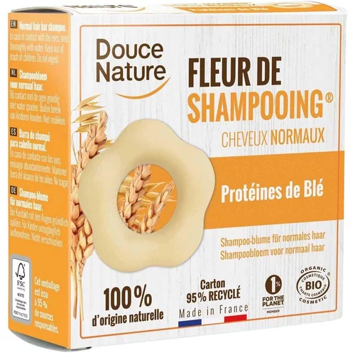 Pour vos jardins：Fleur de shampoing cheveux normaux bio. Le sachet de 85 g