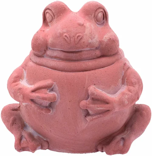 Jardin malin:Grenouille en terre cuite rouge Anticomestiere Ranocchio - 17 x 13 x 16 cm