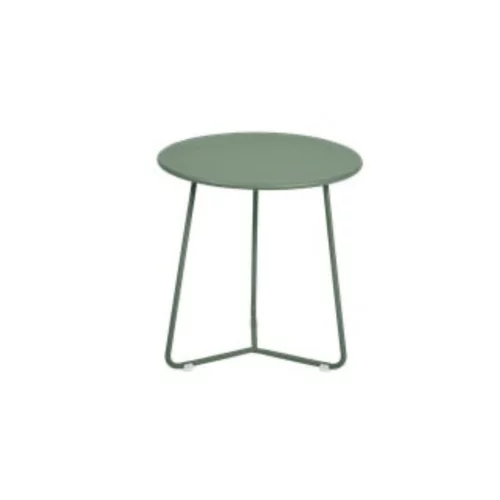 Spécial jardin:Table basse ronde coloris cactus Cocotte Fermob - Ø 34 x 36 cm