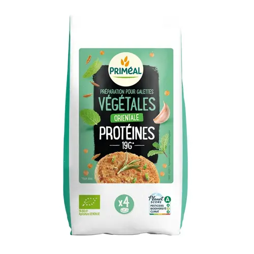 Jardin complet：Préparation bio pour galettes végétales orientales Priméal - 200 g